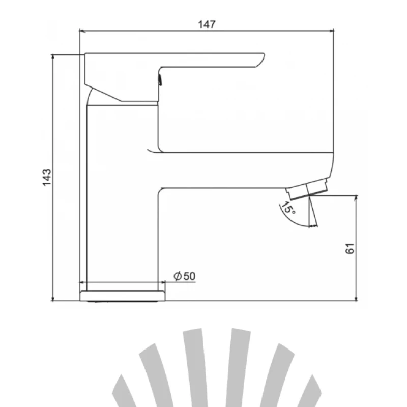 Смеситель для раковины LAPARET LEGNA N3014602LPT