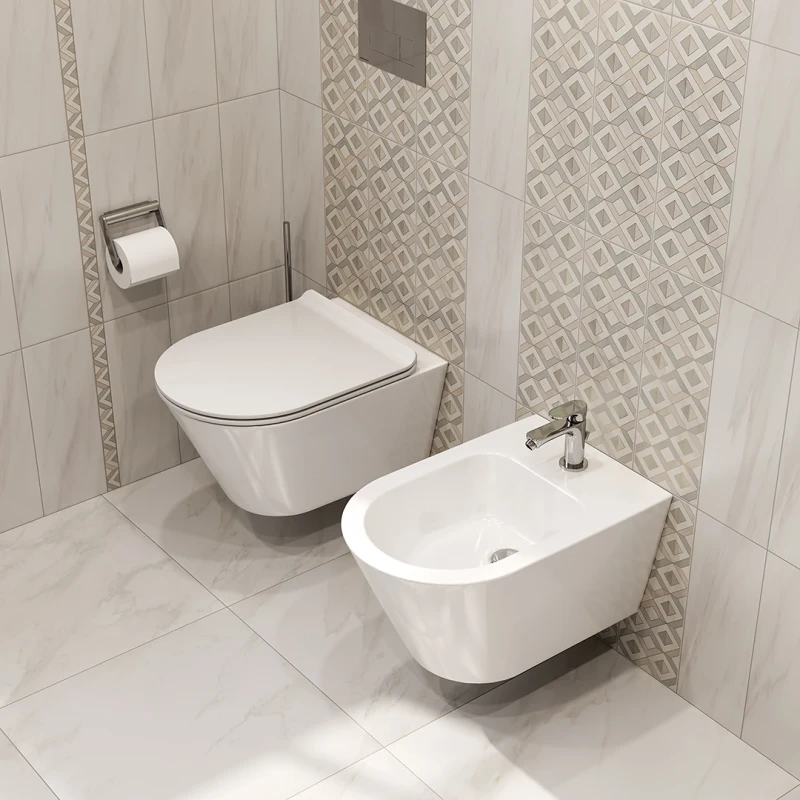 Унитаз Kerama Marazzi PLAZA Modern подвесной, безободковый с крепежом (бывш. PLM.wc.02)