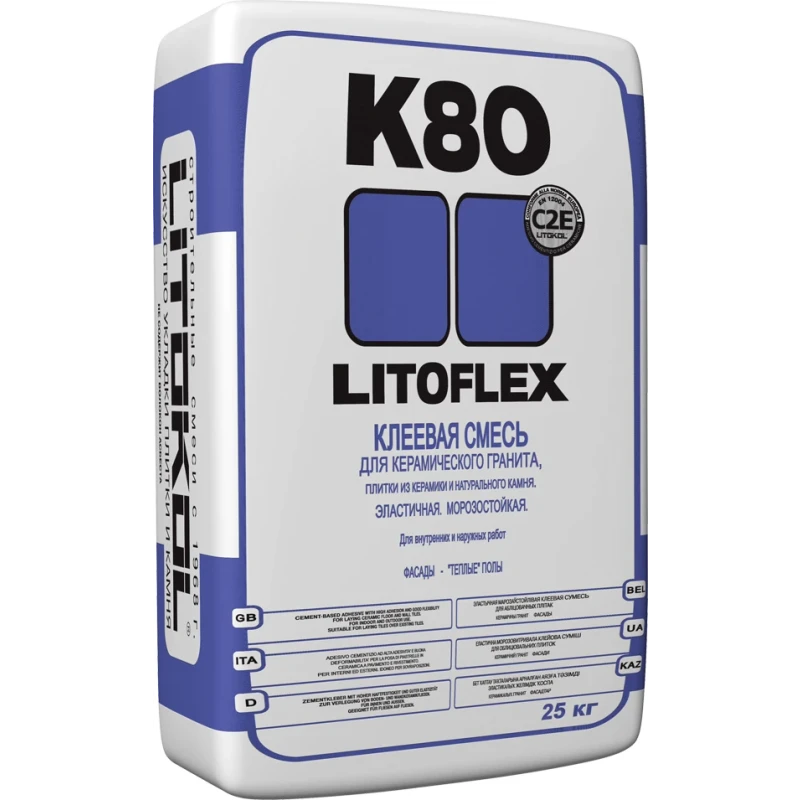 LITOFLEX К80 клеевая смесь 25kg.