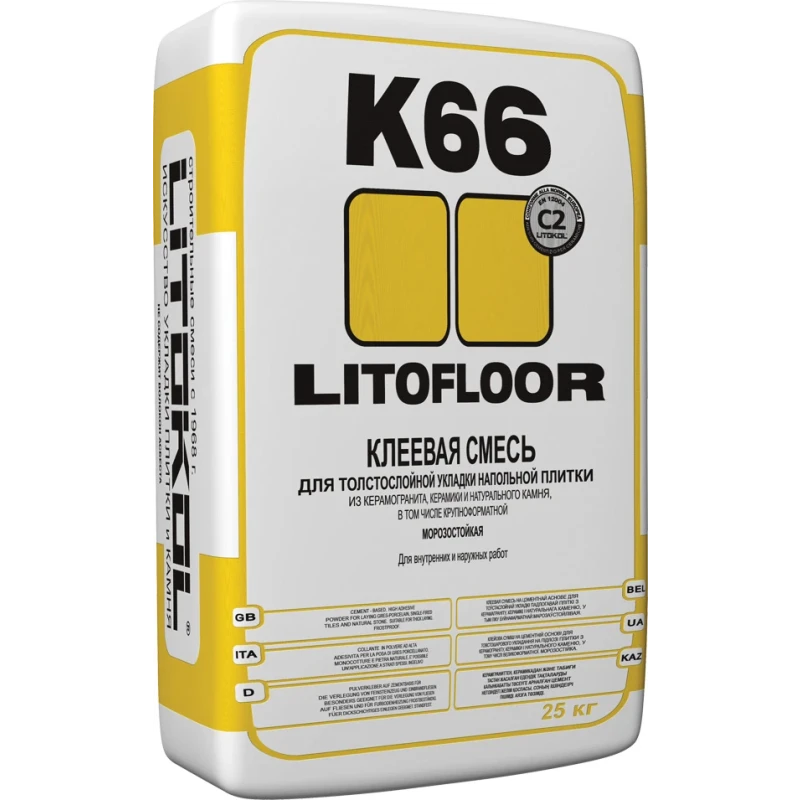 LITOFLOOR K66 EVO клеевая смесь 25kg