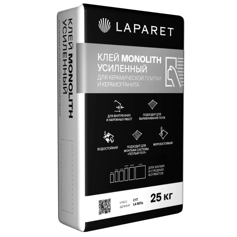 Плиточный клей LAPARET Monolith Усиленный 25кг